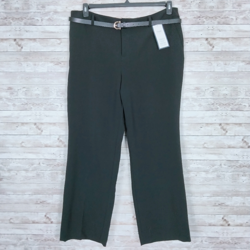 Charter Club Trouser Sz 18 Belt Tummy Slimming 866